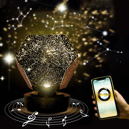Creative Star Projection Lamp Romantic Rotating Constellation Projector Bedroom Starry Sky Galaxy Atmosphere Lamp Children Gift