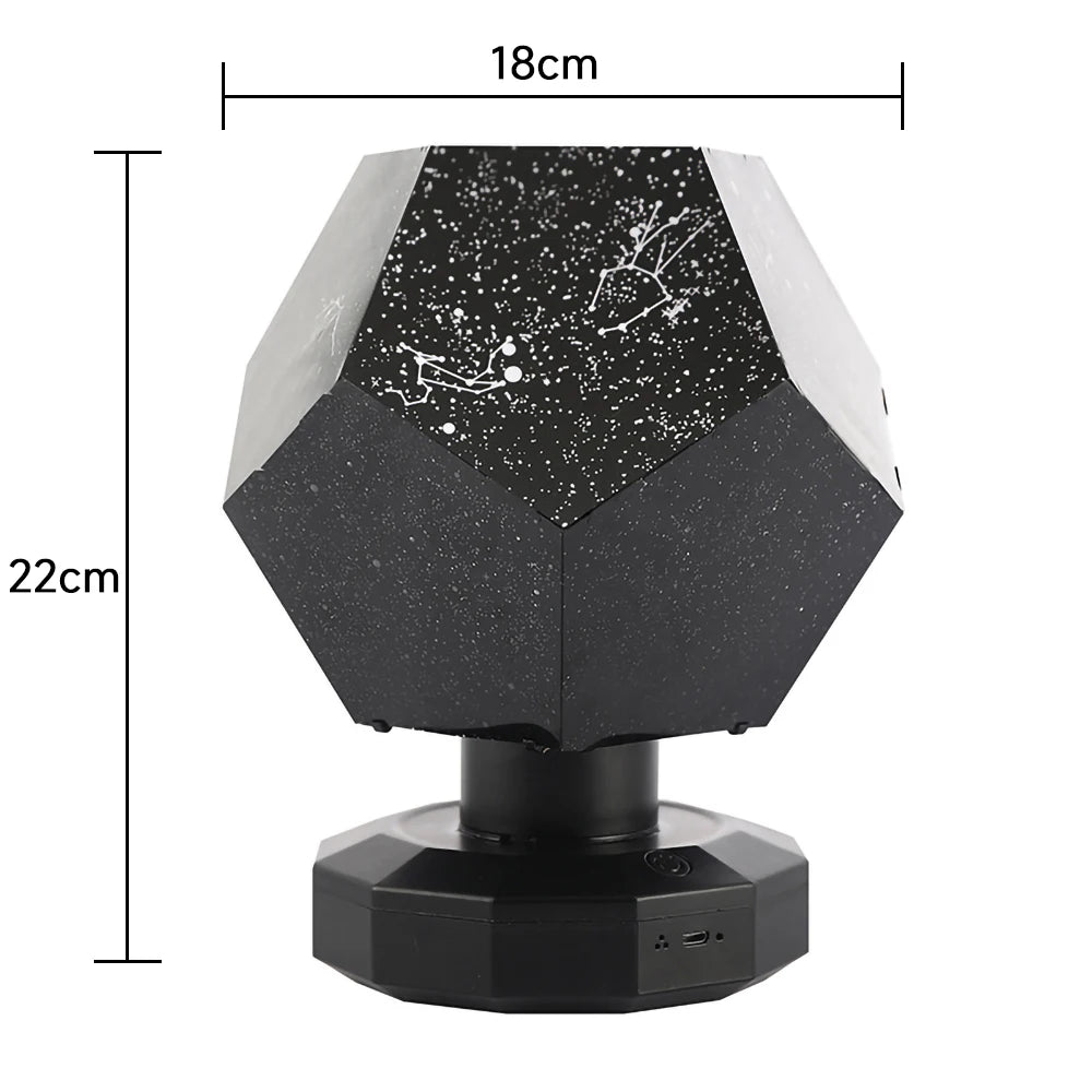 Creative Star Projection Lamp Romantic Rotating Constellation Projector Bedroom Starry Sky Galaxy Atmosphere Lamp Children Gift
